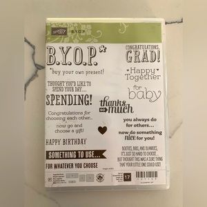 ✨2/$15✨ STAMPIN’ UP | B.Y.O.P Stamp Set